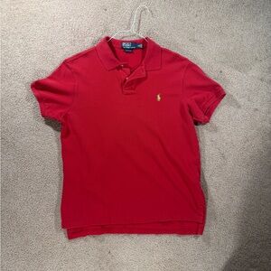 Polo Ralph Lauren Custom Fit Red Polo shirt size L